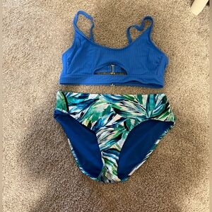 Tropical blue bikini